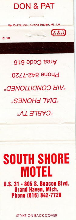 South Shore Motel - Matchbook (newer photo)